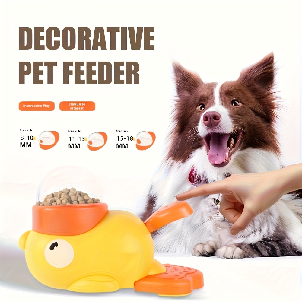 Royal Canin Food Medium - Slow-Food-Schüssel für Haustiere, Entenförmiger Snackspender für